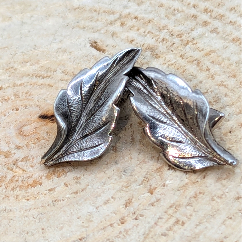 Vintage Sterling Clip On Earrings